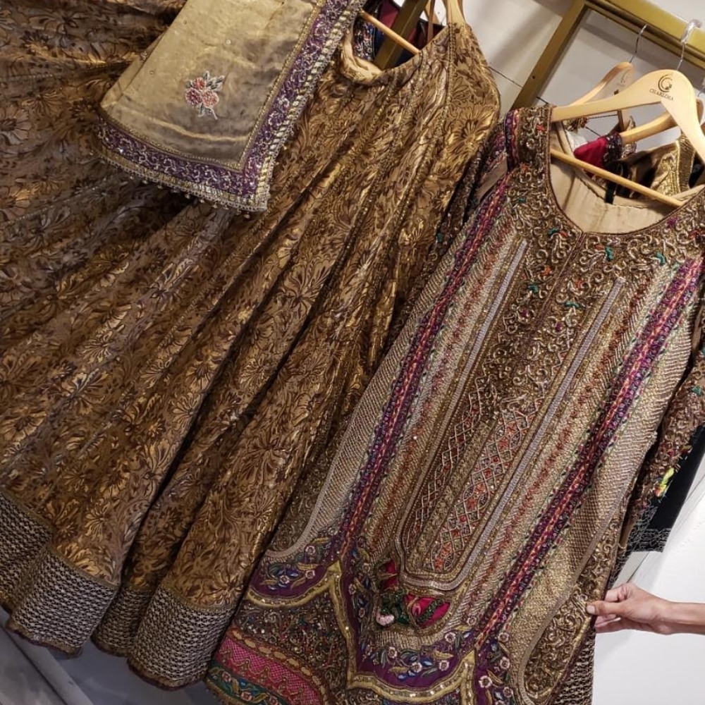 Pakistani indian designer bridal dress by charizma